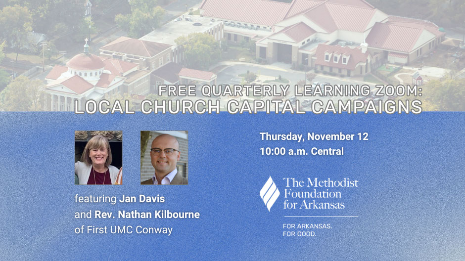 Capital Campaigns Free Quarterly Learning Zoom Graphic