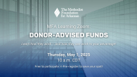 All About Donor-Advised Funds: May 1 Learning Zoom